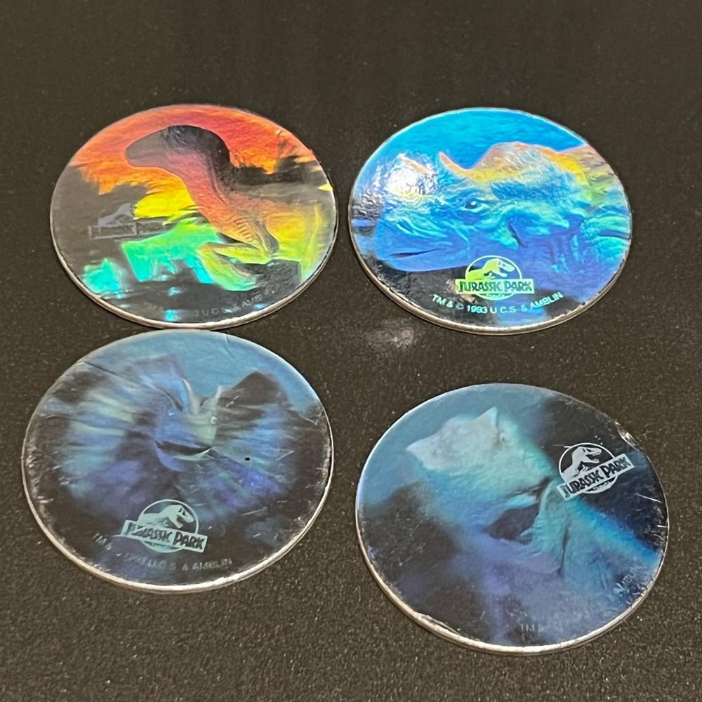 Jurassic Park Triceratops Hologram Skycaps SkyBox Vintage